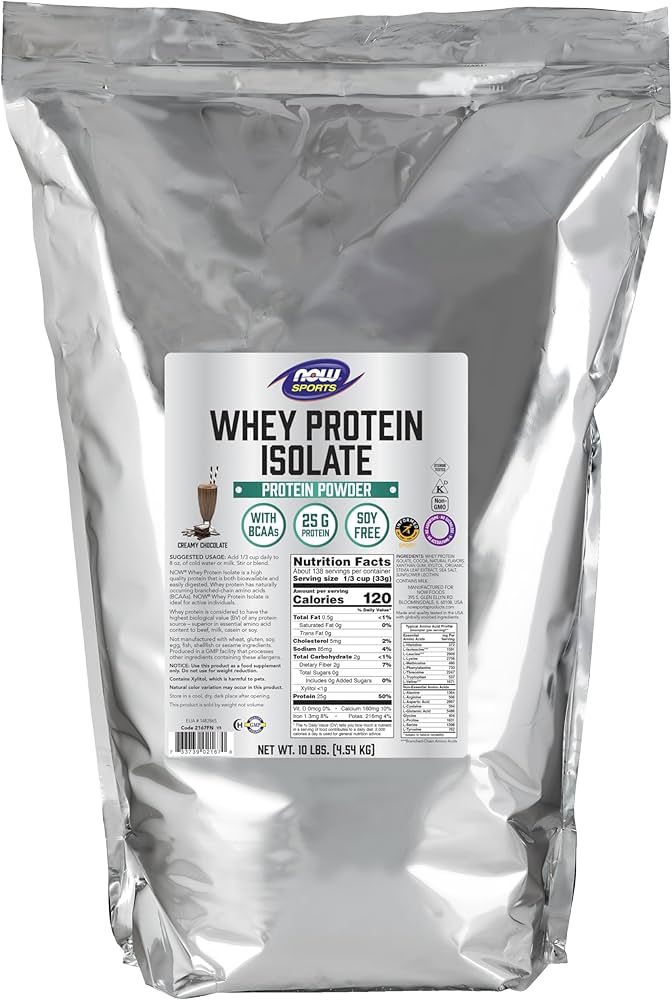 NOW Proteína de Suero de Leche Isolatada Sabor Chocolate