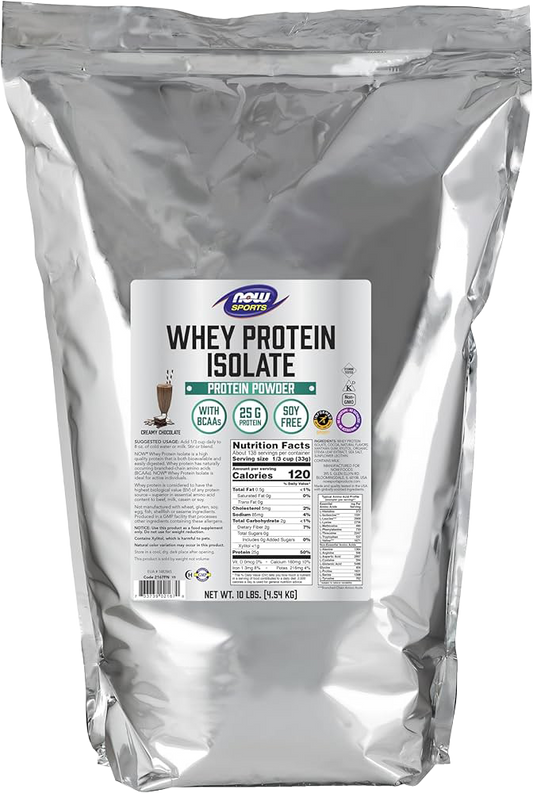 NOW Proteína de Suero de Leche Isolatada Sabor Chocolate