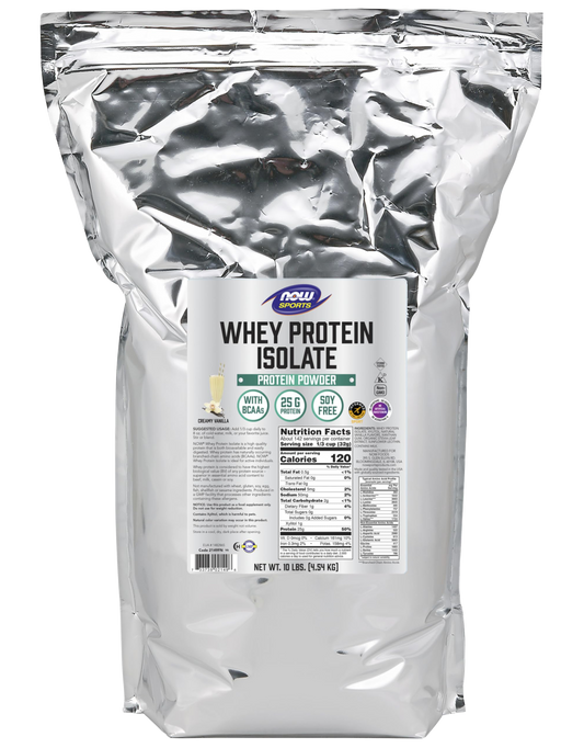 NOW Proteína de Suero de Leche Isolatada Sabor Vainilla